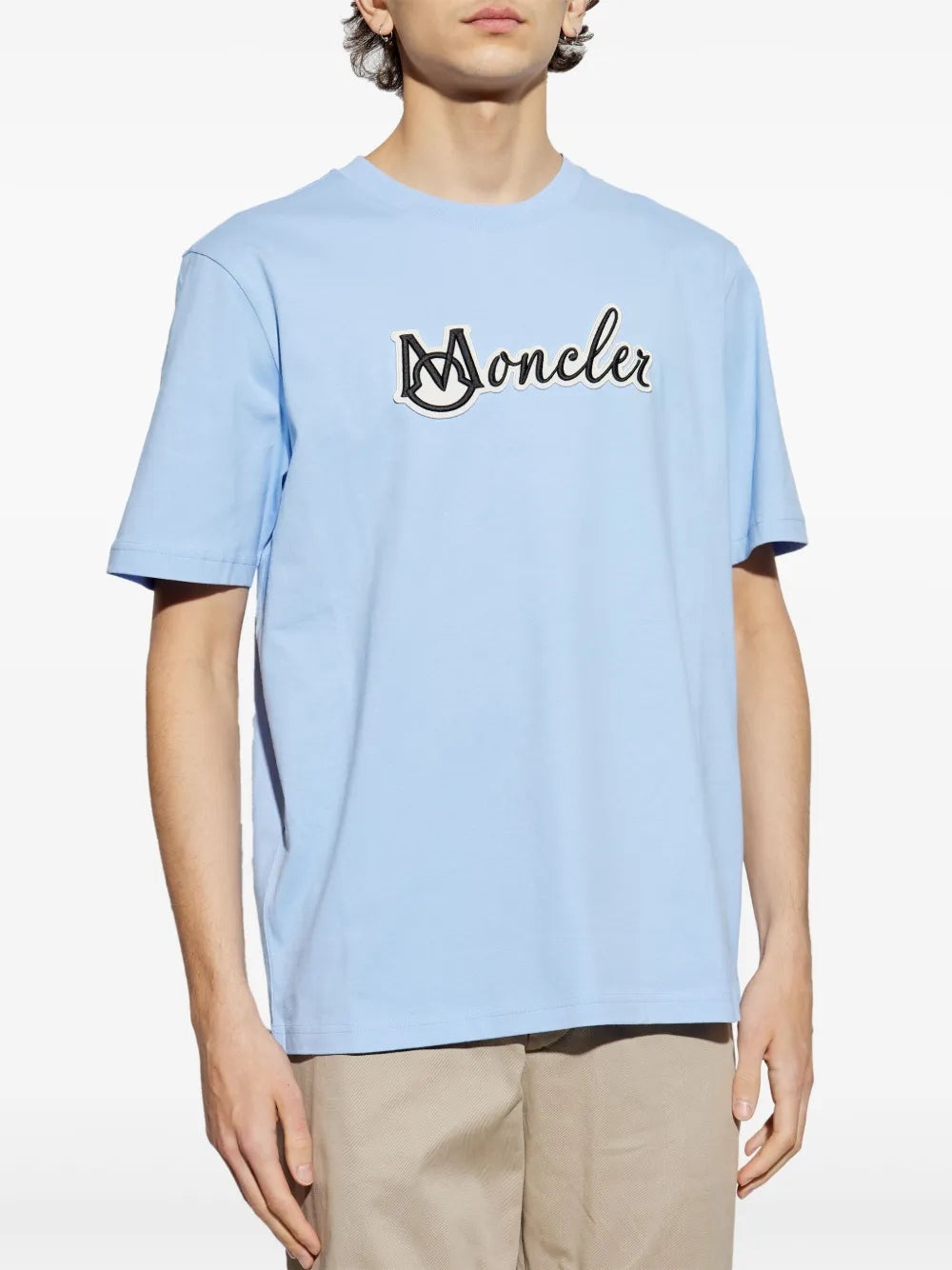 Moncler Light Blue Varsity T-Shirt