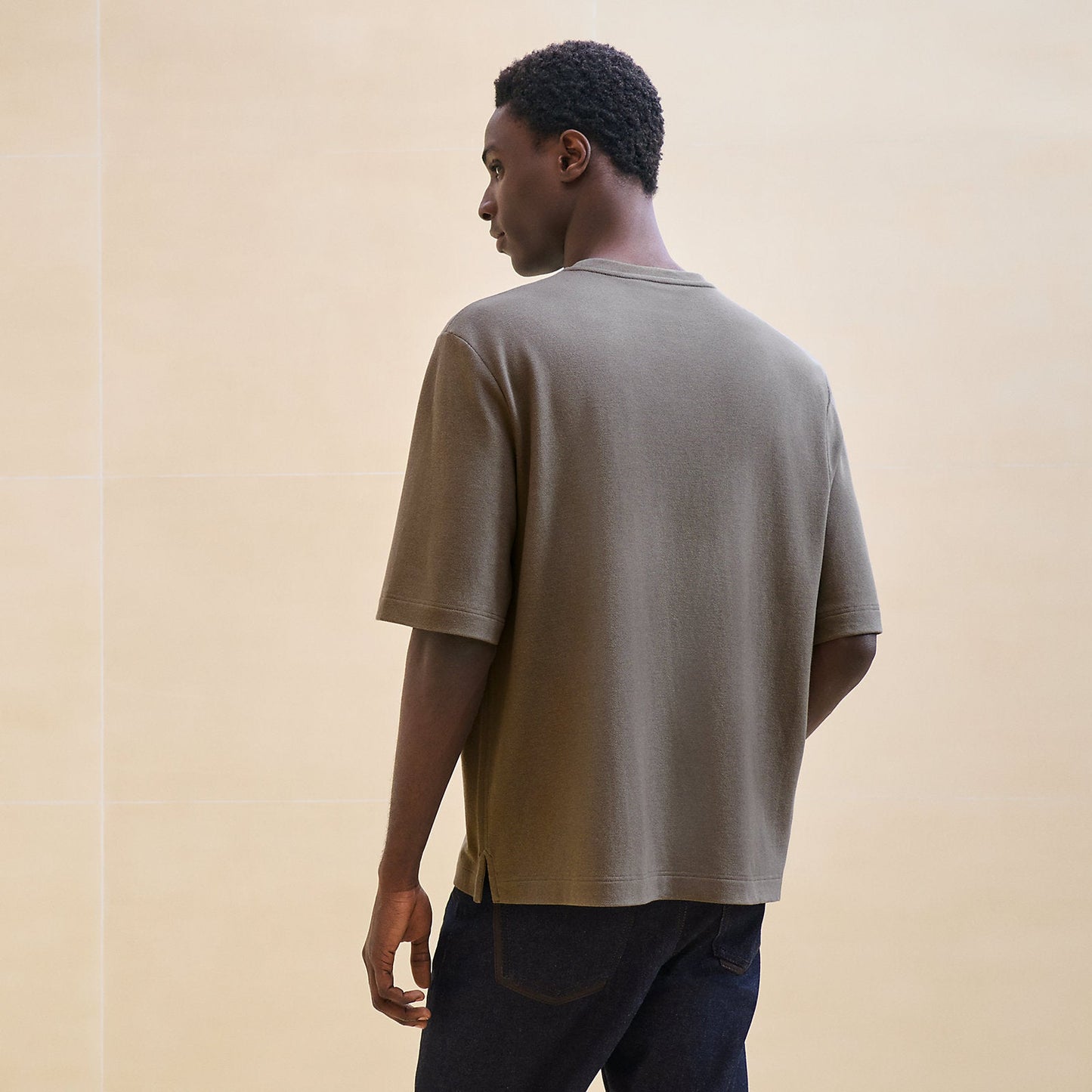 Hermes Brown Pocket T-Shirt